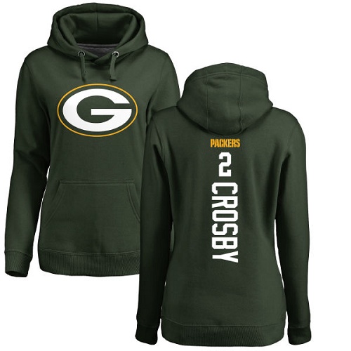 Green Bay Packers Green Women #2 Crosby Mason Backer Nike NFL Pullover Hoodie->women nfl jersey->Women Jersey